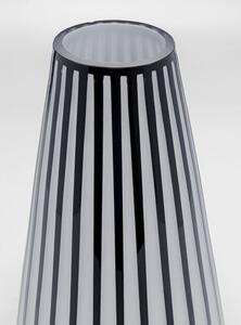 Brillar Cylinder váza čiernobiela 44cm