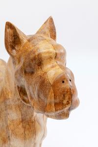 Bulldog dekorácia hnedá 70x78 cm