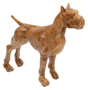 Bulldog dekorácia hnedá 70x78 cm