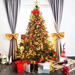Krásny umelý vianočný stromček zelený smrek 150 cm Zelená