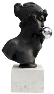 Busto Kissing Girl dekorácia čierna 58 cm