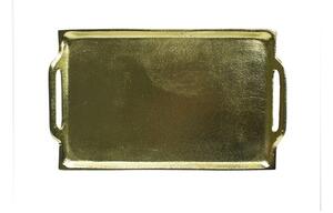 Mars & More Zlatý kovový servírovací tácek - 20 * 14cm