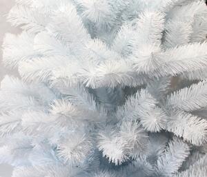 Krásna vianočná jedľa v bielej farbe 150 cm Biela