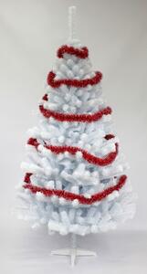 Krásna vianočná jedľa v bielej farbe 150 cm Biela