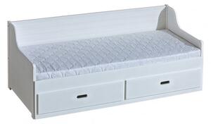 DL Rozkladacia posteľ Mosko 200x80 Farba: Biela