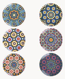 Porcelánové taniere Marrakech, 6 ks