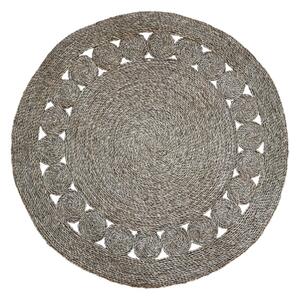 Prírodné guľatý koberec z morskej trávy - Ø120 cm