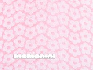 Biante Mikroplyšová deka MIP-027 Svetlo ružové kvety 150x200 cm