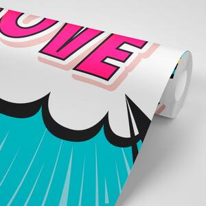 Samolepiaca tapeta s pop art dizajnom - LOVE