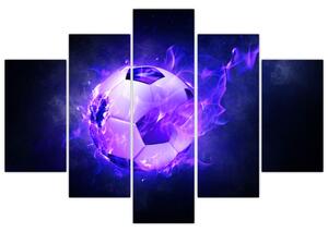 Horiace futbalová lopta - obraz (Obraz 150x105cm)