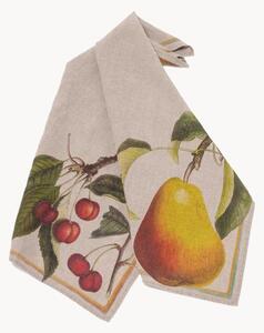 Ľanové kuchynské utierky Cherry & Pear, 2 ks