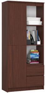 Ak furniture Skriňa Rexa 80 cm wenge