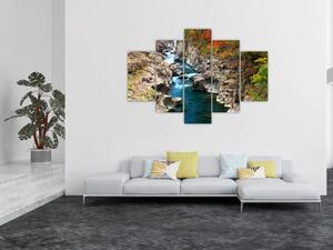 Prúdiaca rieka - obraz (Obraz 150x105cm)