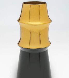 Ciera váza čierna/zlatá 34 cm