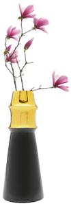 Ciera váza čierna/zlatá 34 cm