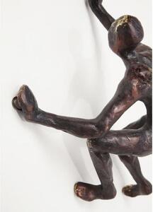Climber nástenná dekorácia bronzová 14x23 cm