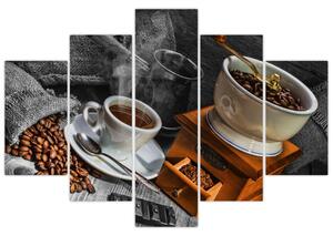 Zátišie s kávou - obraz (Obraz 150x105cm)