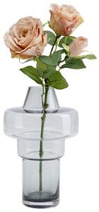 Cristallino váza 24 cm sivá