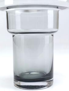 Cristallino váza 24 cm sivá