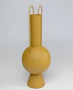 Curvo dekoračná váza žltá 58 cm