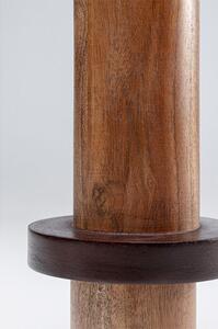 Cylinder drevený svietnik hnedý 25 cm
