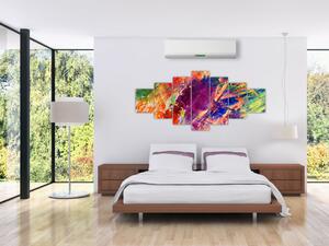 Farebný abstraktný obraz (Obraz 210x100cm)