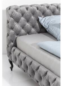Desire Velvet manželská posteľ 180x200 cm strieborno sivá