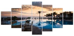 Obraz bazéna v Stredozemí (Obraz 210x100cm)