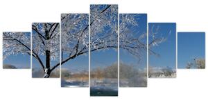 Obraz zamrznuté zimnej krajiny (Obraz 210x100cm)