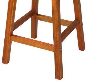 2-dielny set barových stoličiek z akáciového dreva – hnedé JR17