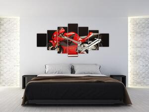 Obraz červené motorky (Obraz 210x100cm)