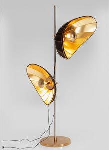 Diva stojacia lampa čierno-zlatá 202 cm