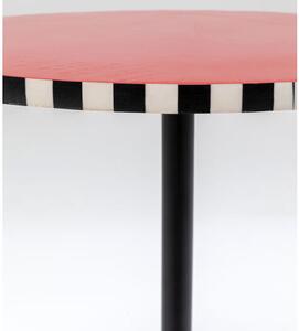 Domero Checker príručný stolík červený Ø40 cm
