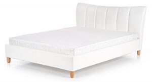 HALMAR Čalúnená posteľ Sandy 160x200 dvojlôžko biela