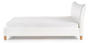 HALMAR Čalúnená posteľ Sandy 160x200 dvojlôžko biela