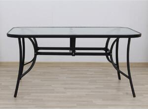Záhradný stôl Pannal (čierna). Vlastná spoľahlivá doprava až k Vám domov. 744490