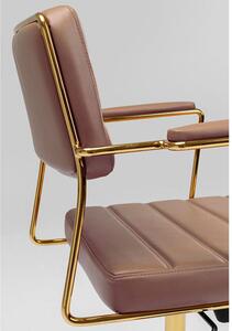 Dottore kancelárska stolička hnedá/zlatá