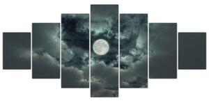 Obraz mesiace a mrakov (Obraz 210x100cm)