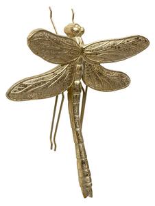 Dragonfly nástenná dekorácia zlatá 27x27 cm