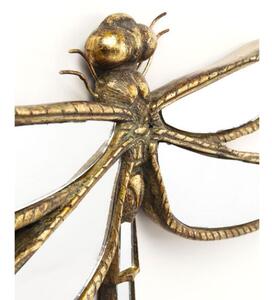 Dragonfly nástenná dekorácia 27x35 cm zlatá