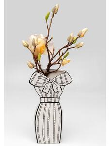 Dress váza bielo-čierna 31 cm