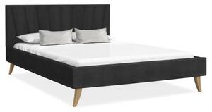 Manželská posteľ 120x200 cm MALMO TRINITY ČIERNA