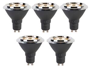 Sada 5 stmievateľných LED žiaroviek GU10 AR70 6W 450lm 2700K