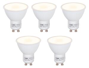 Sada 5 LED žiaroviek GU10 so senzorom súmraku 5W 380lm 2700K