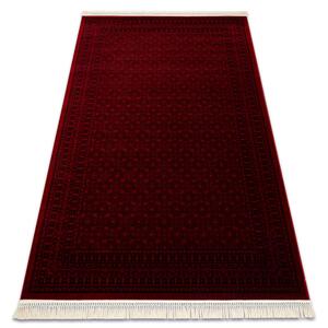 Koberec ORIENT 2958 so strapcami / rám, orientálny / klasický, bordový / čierny