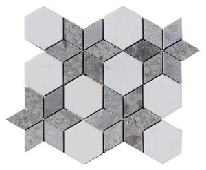 ALFIstyle Kamenná mozaika z mramoru, Hviezda ocean vein, 30,5 x 24,7 x 0,9 cm, NH203 VZORKA