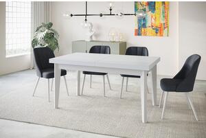 Jedálenský rozkladací Škandinávsky stôl 120x80 cm Dub sonoma Biela
