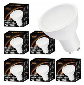 6x LED žiarovka GU10 8W teplá farba 3000K 720lm SMD 2835