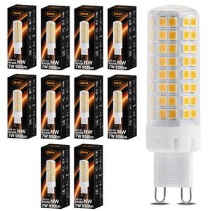 10x žiarovka G9 7W 950lm - neutrálná biela