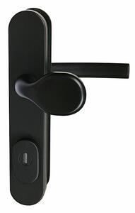 Bezpečnostné kovanie MP - SB 5200 ZA FAVORIT PLUS (BS - Čierna matná), madlo/klika, Otvor na cylindrickú vložku PZ, MP BS (čierna mat), 92 mm